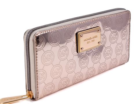 michael kors rose gold wallet